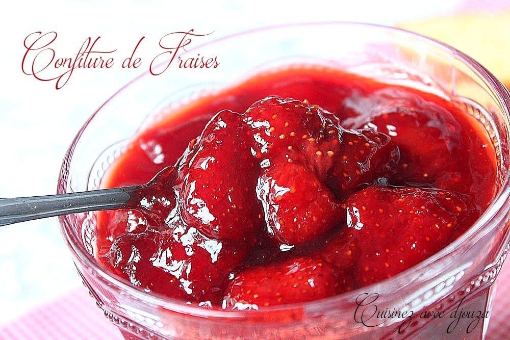 Confiture de fraises entières bio