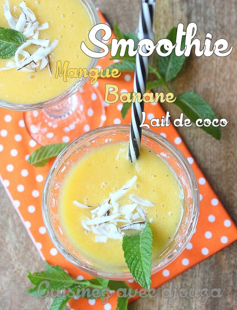 Smoothie énergie mangue banane