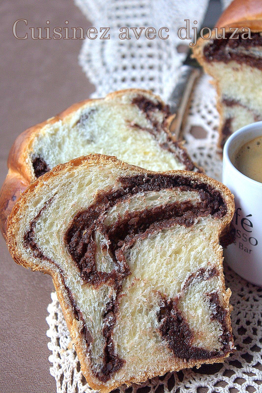 brioche marbrée chocolat