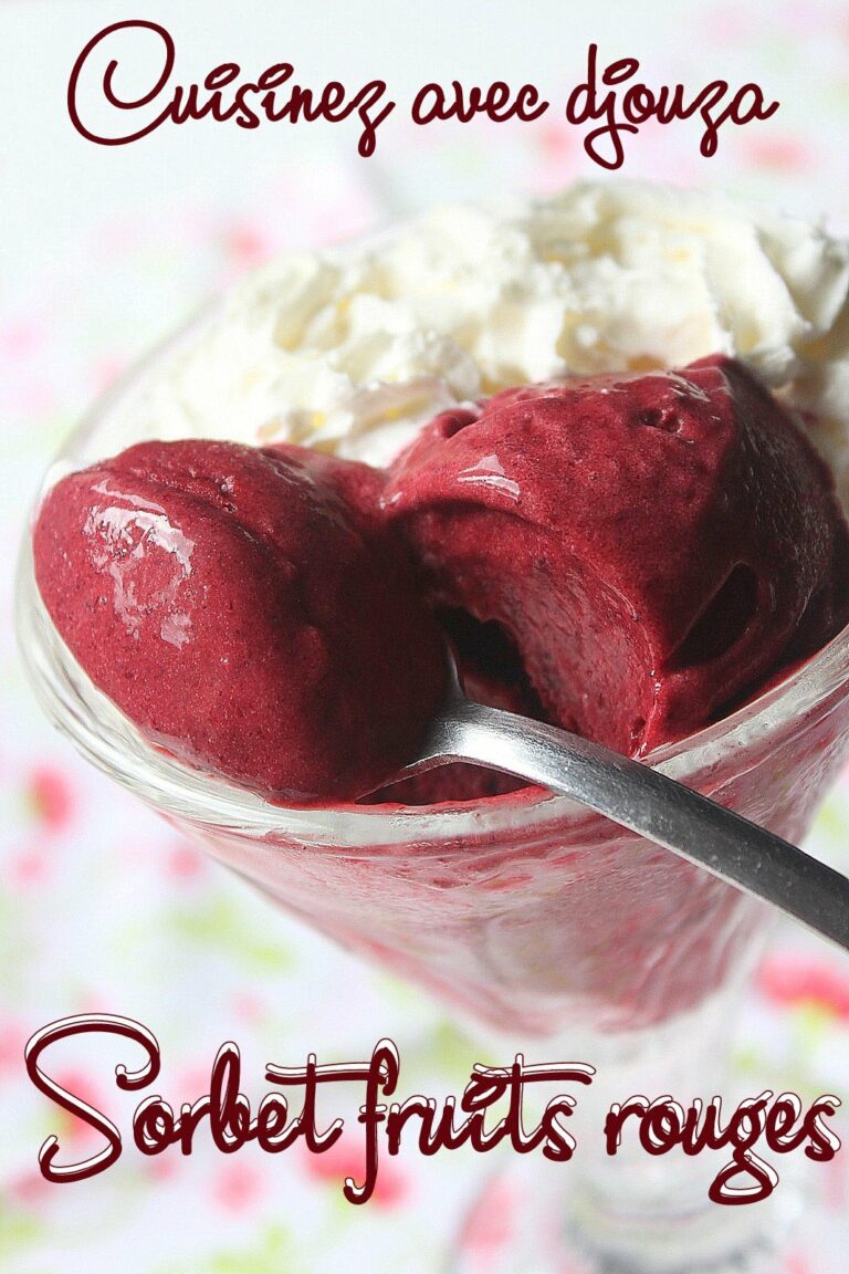 Recette sorbet aux fruits