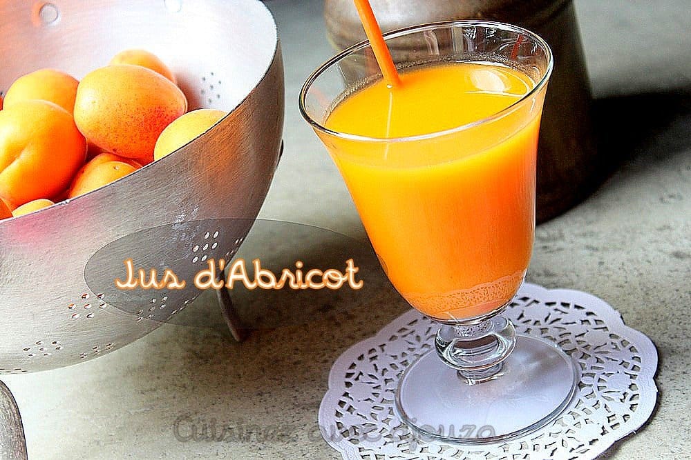 Recette jus ou necta rd d'abricot