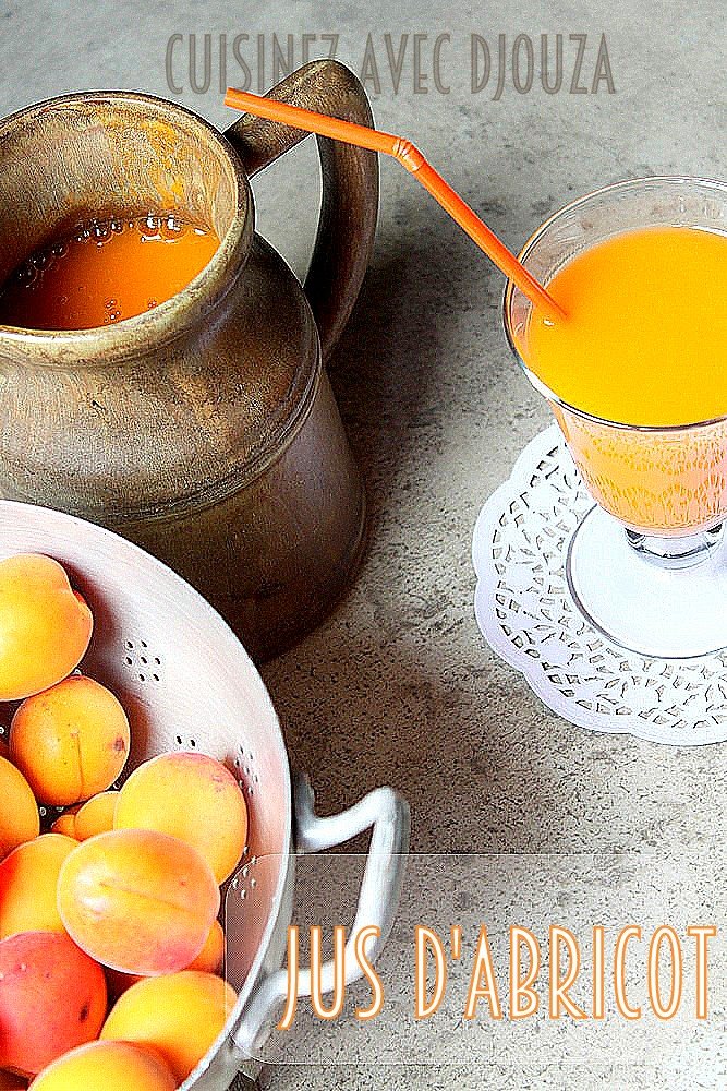 Recette jus ou necta rd d'abricot