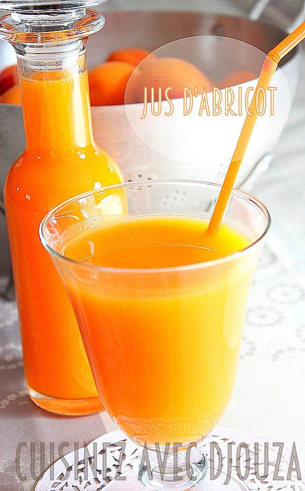 Recette jus ou nectar d d'abricot