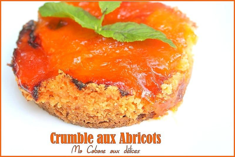 Crumble inversé aux abricots