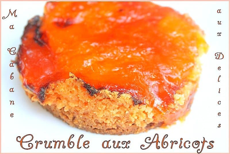 Crumble inversé aux abricots