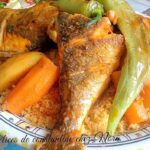 Couscous tunisien au poisson sauce rouge