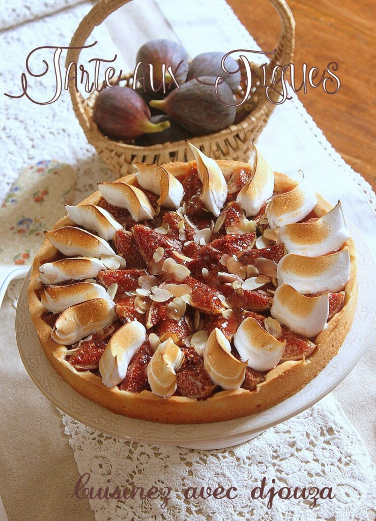 Tarte gourmande aux figues meringuée