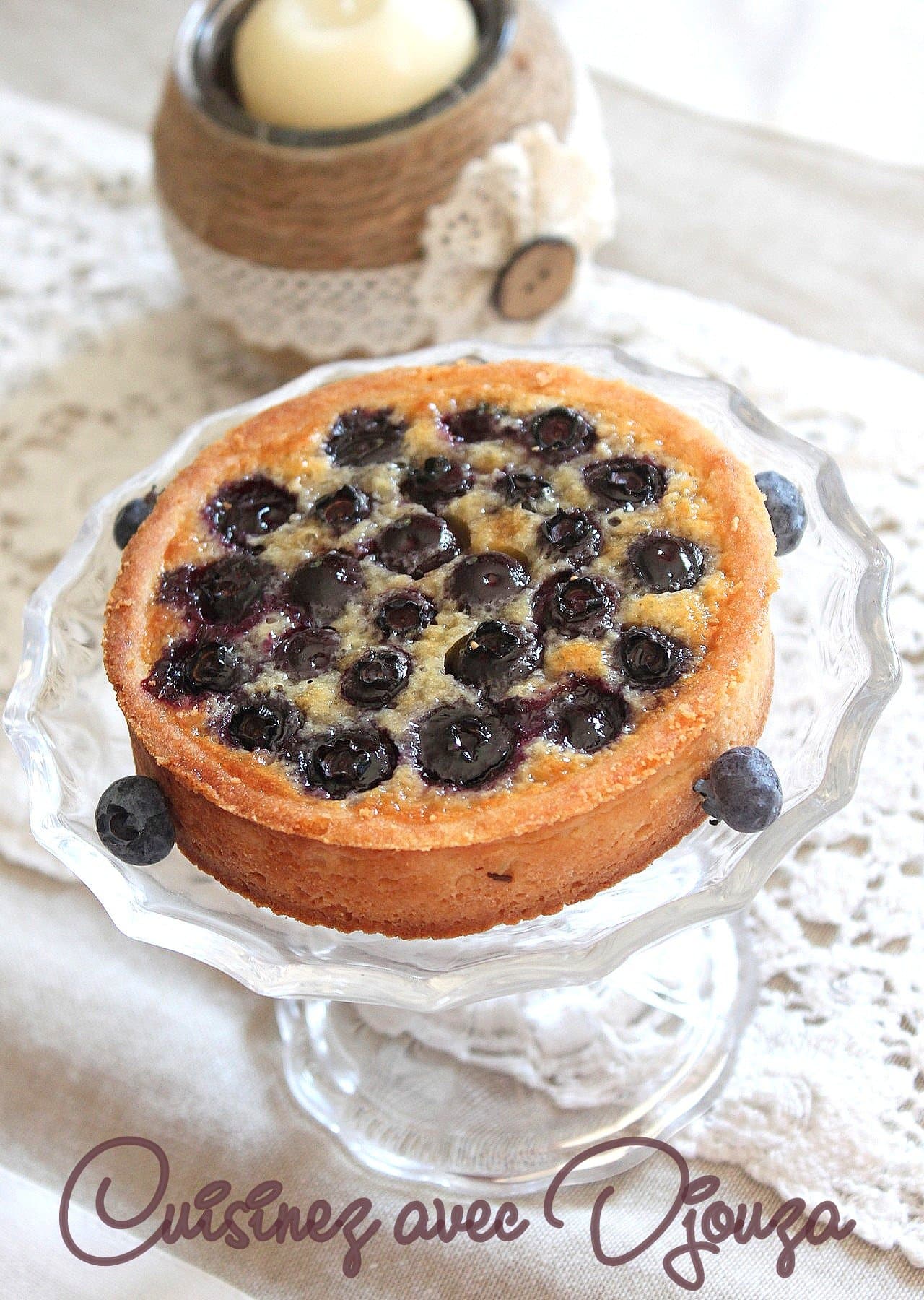 Recette tarte myrtilles crème d'amande