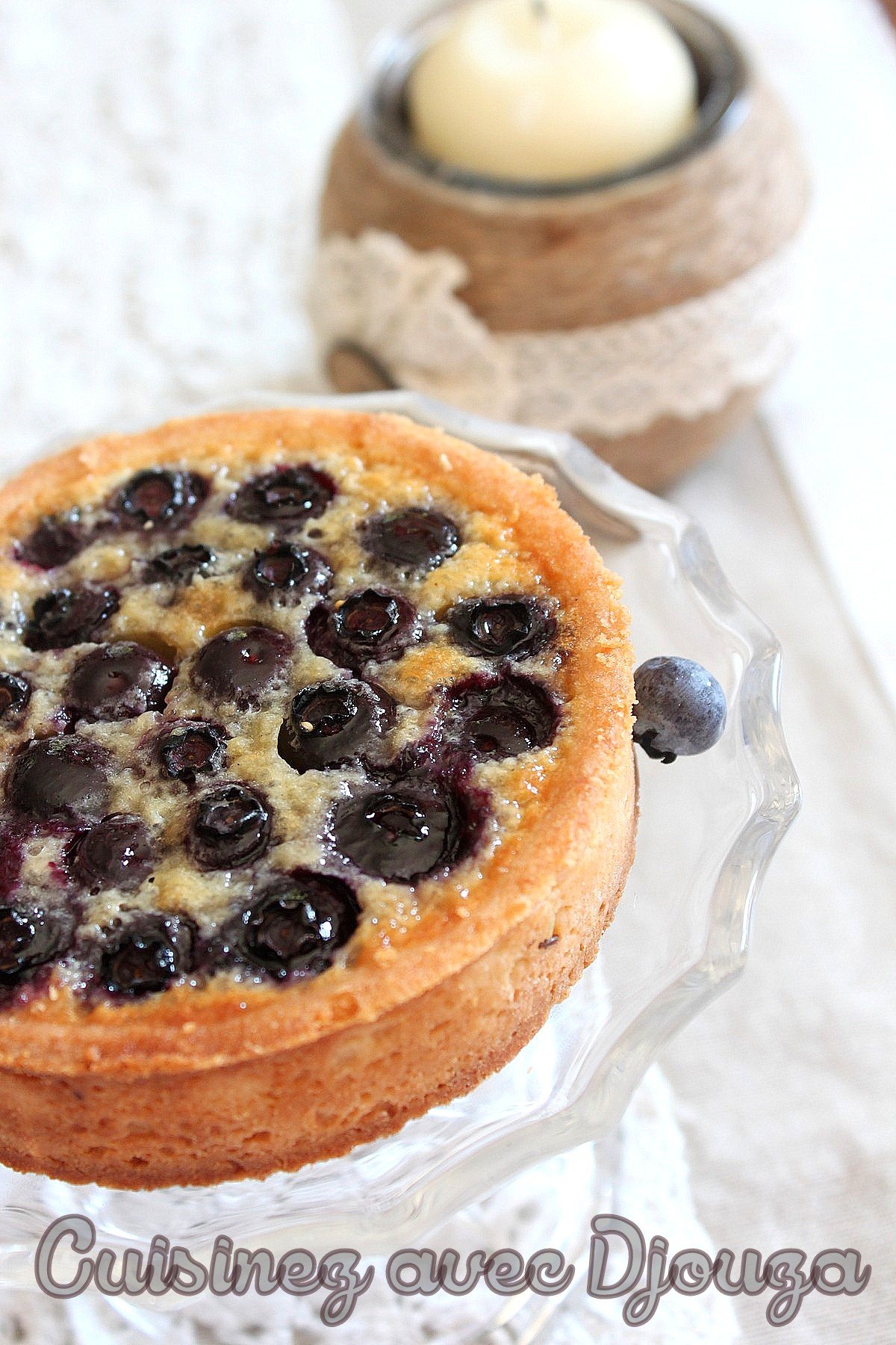 Tarte aux myrtilles crème d'amande au philadelphia