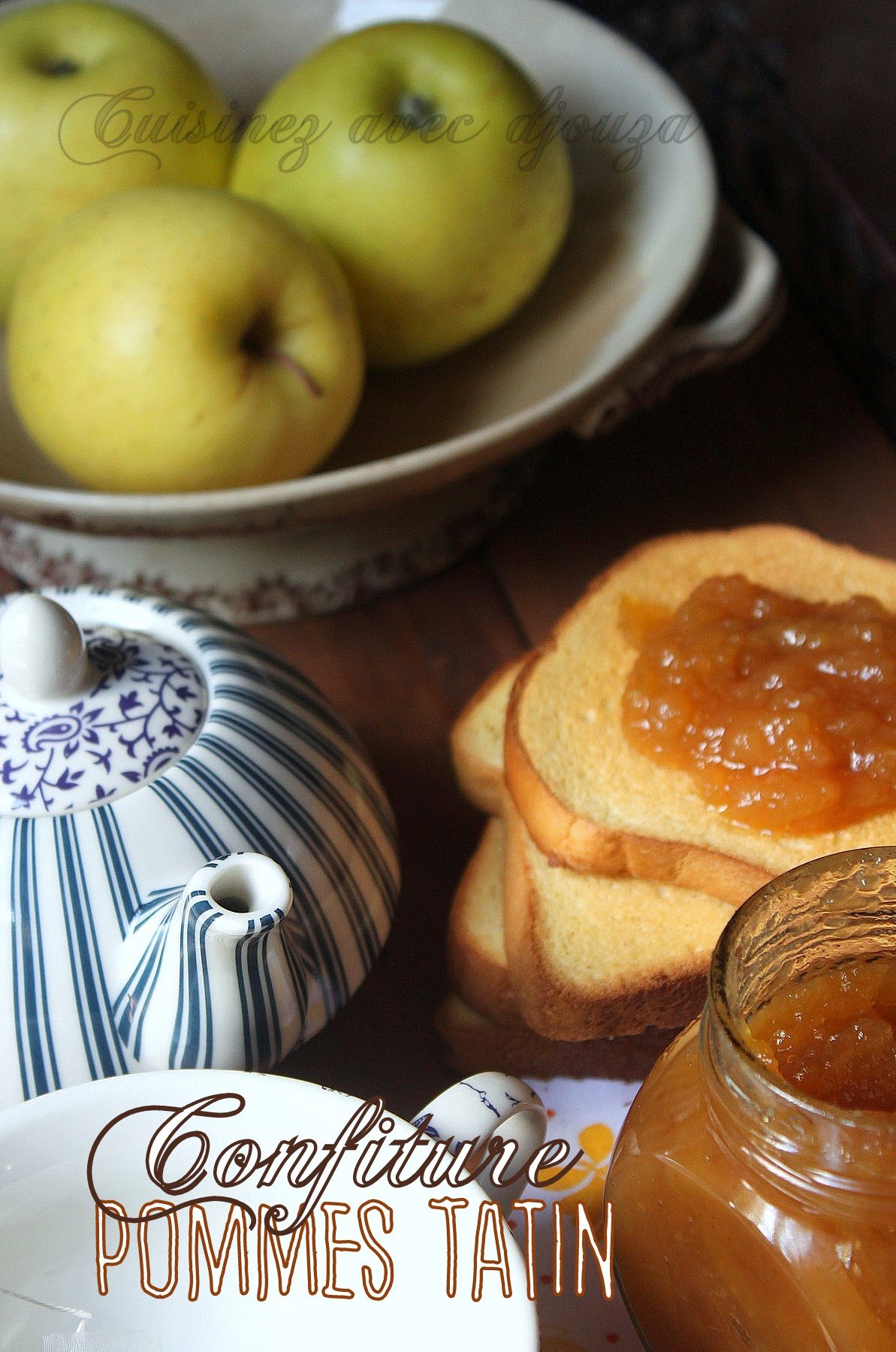 Confiture de pomme à l'ancienne façon tatin