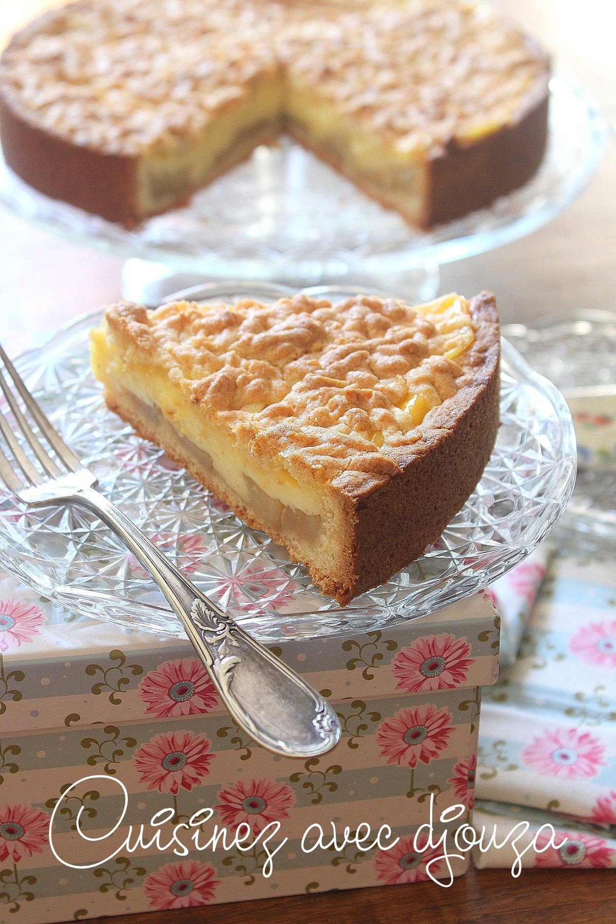 gato pomme avec crème pâtissière