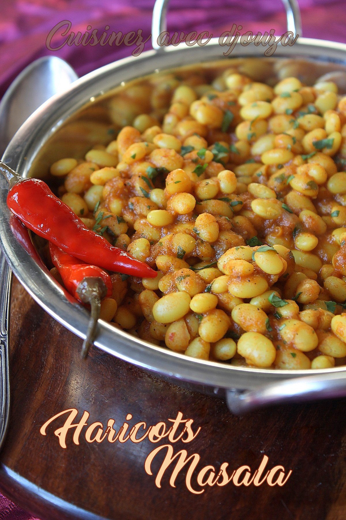 Haricots blancs massala recette indienne