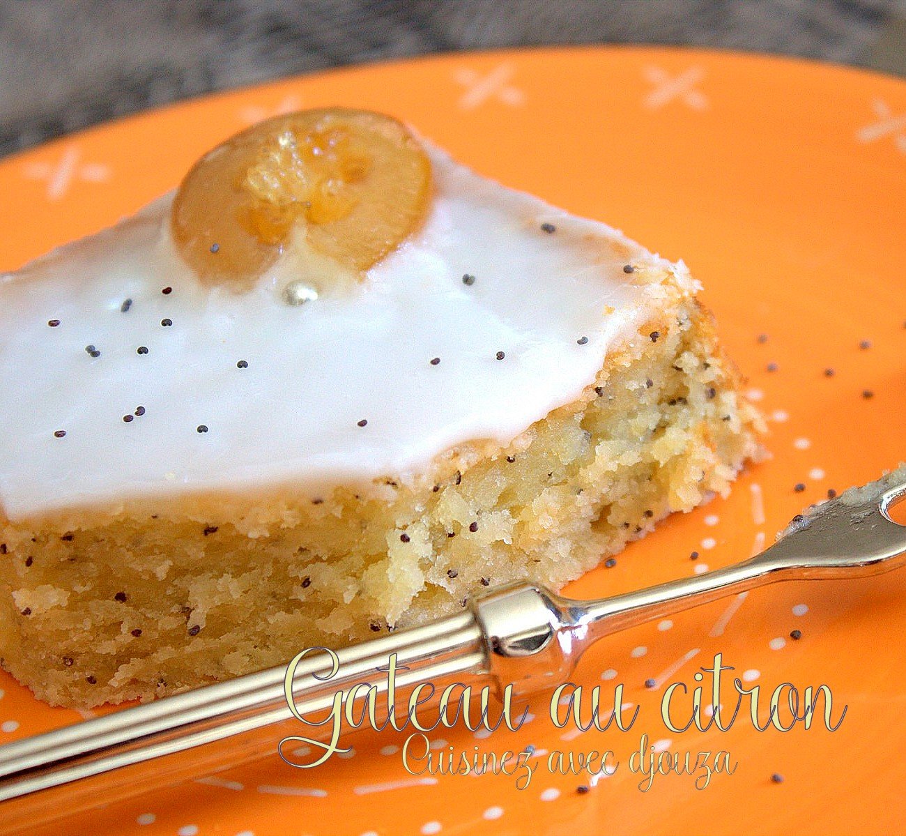 Gateau fondant au citron graines de pavot et lait ribot