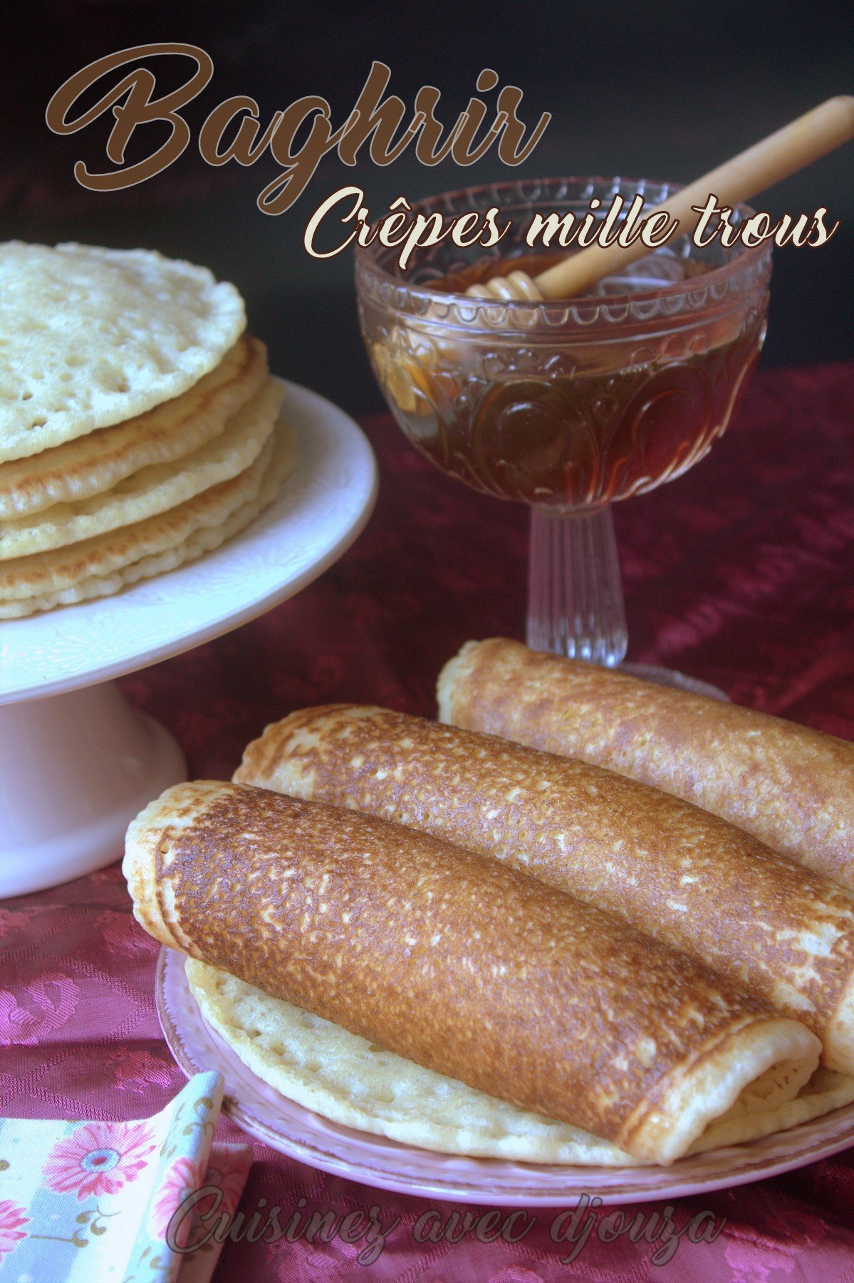 Crepe mille trous baghrirs au levain naturel