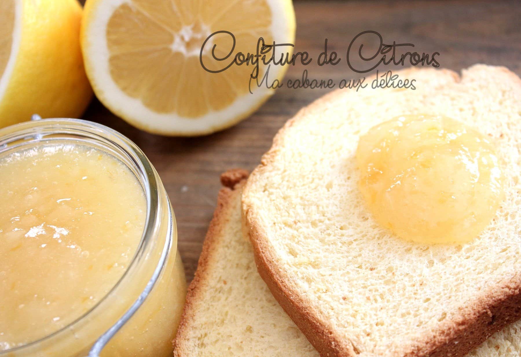 Confiture de citrons jaunes de Menton