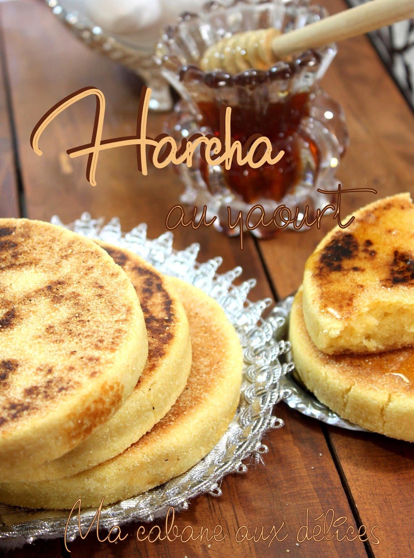 Galette marocaine harcha au yaourt et fleur d'oranger