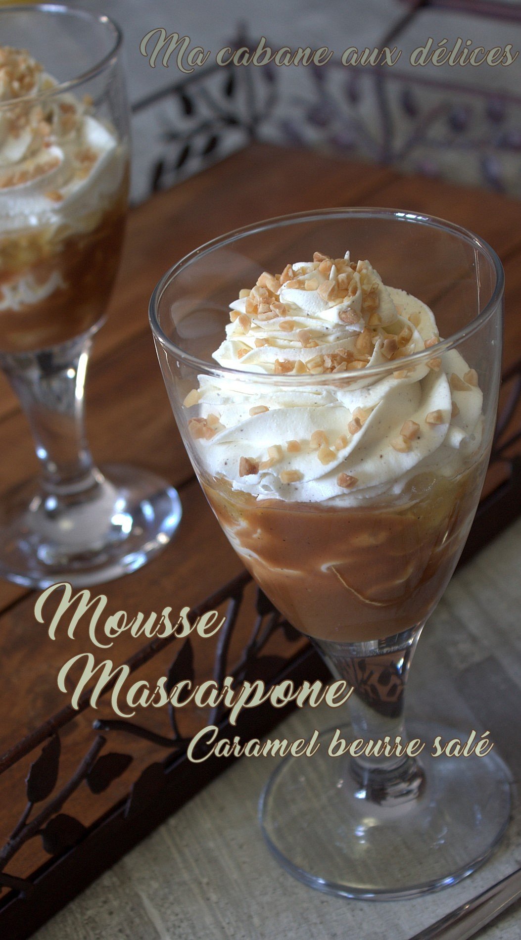 Mousse mascarpone vanille et pommes