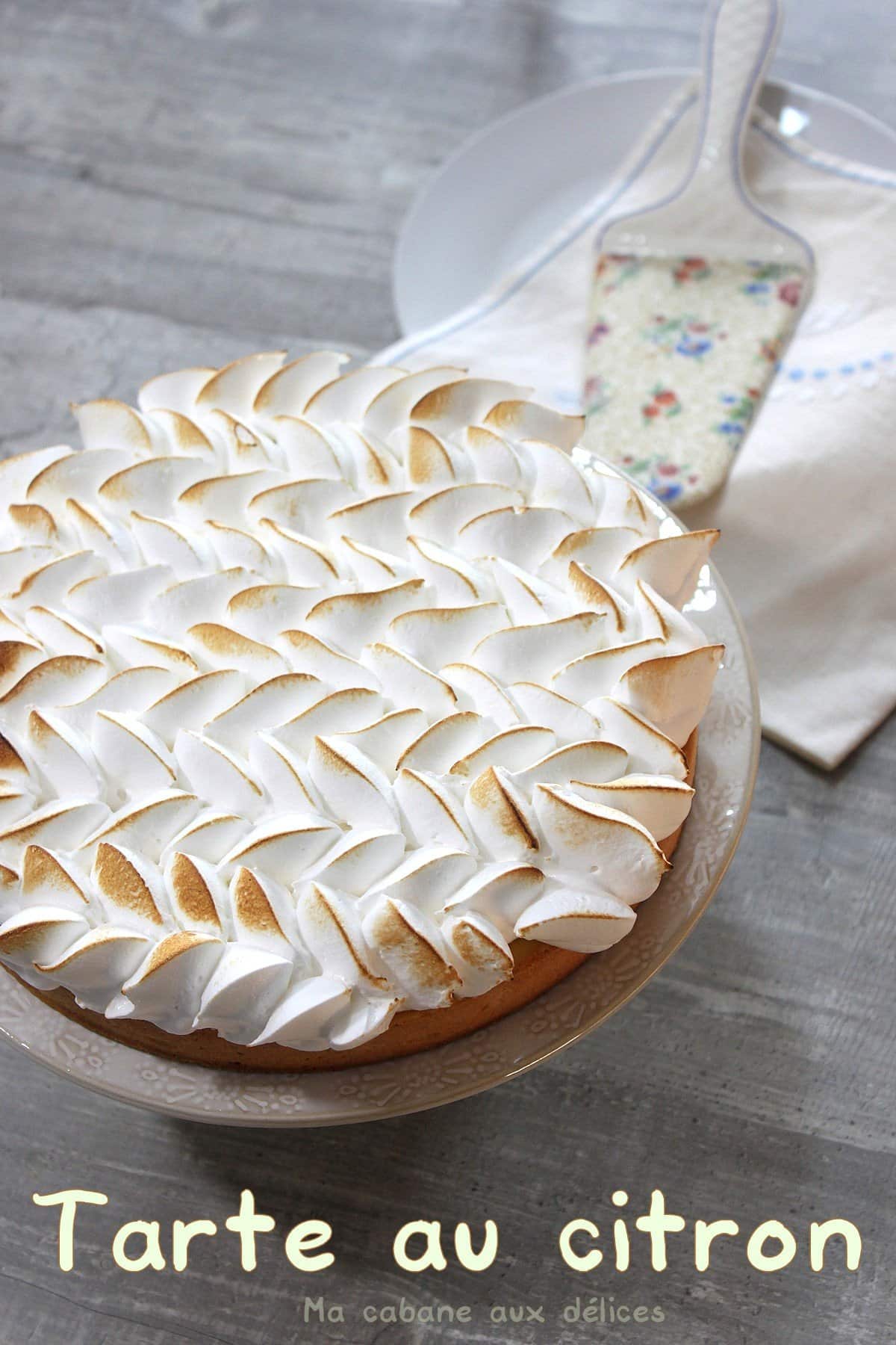 Tarte citron à la meringue italienne