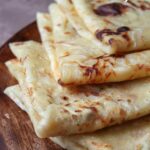 Crêpes rondes msemen au fromage