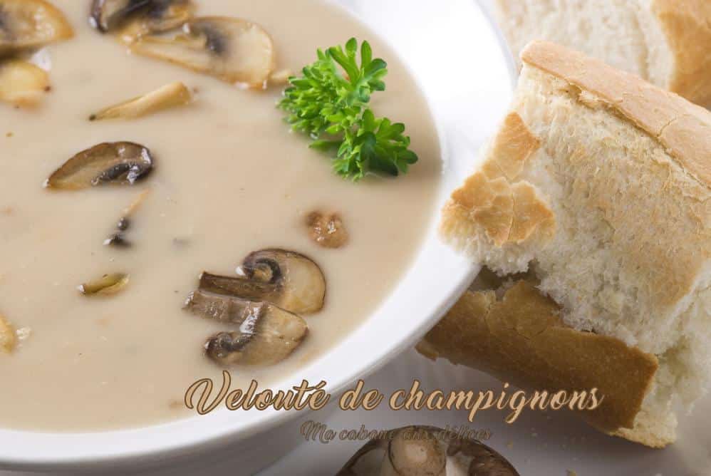 Velouté de champignons de paris à la crème