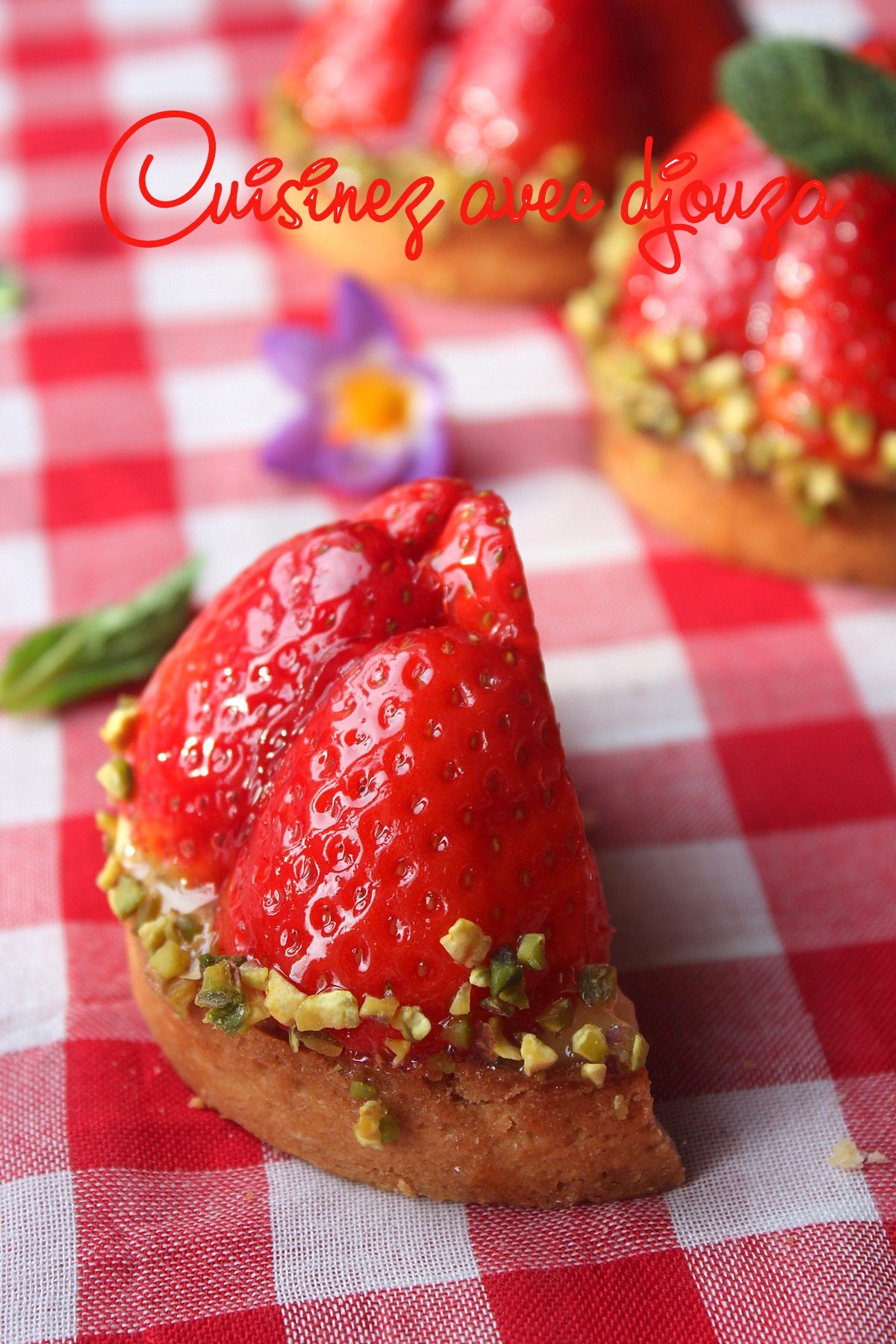 Tarte aux fraises pâte sablée et crème pâtissière