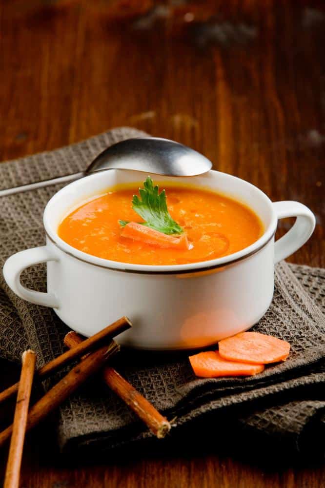 Soupe ou velouté de carottes d'hiver