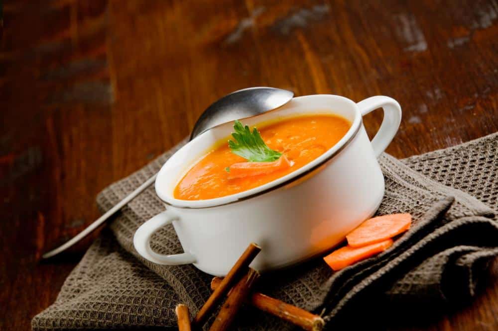 Soupe ou velouté de carottes d'hiver