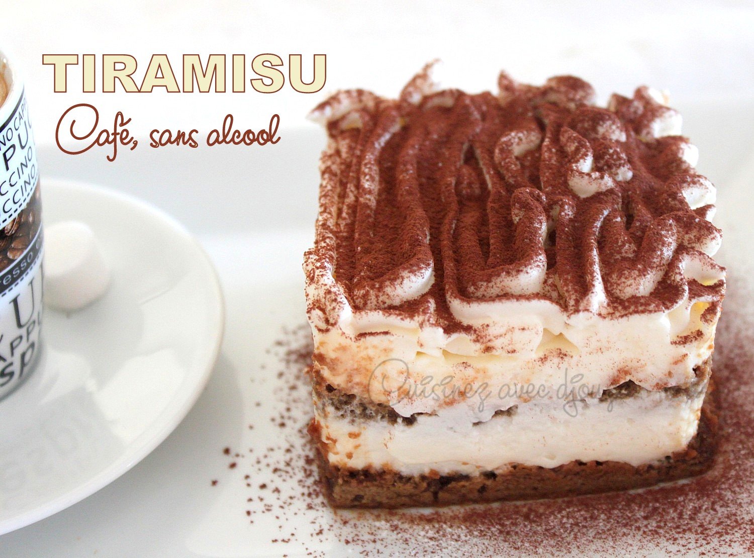 Tiramisu café sans alcool