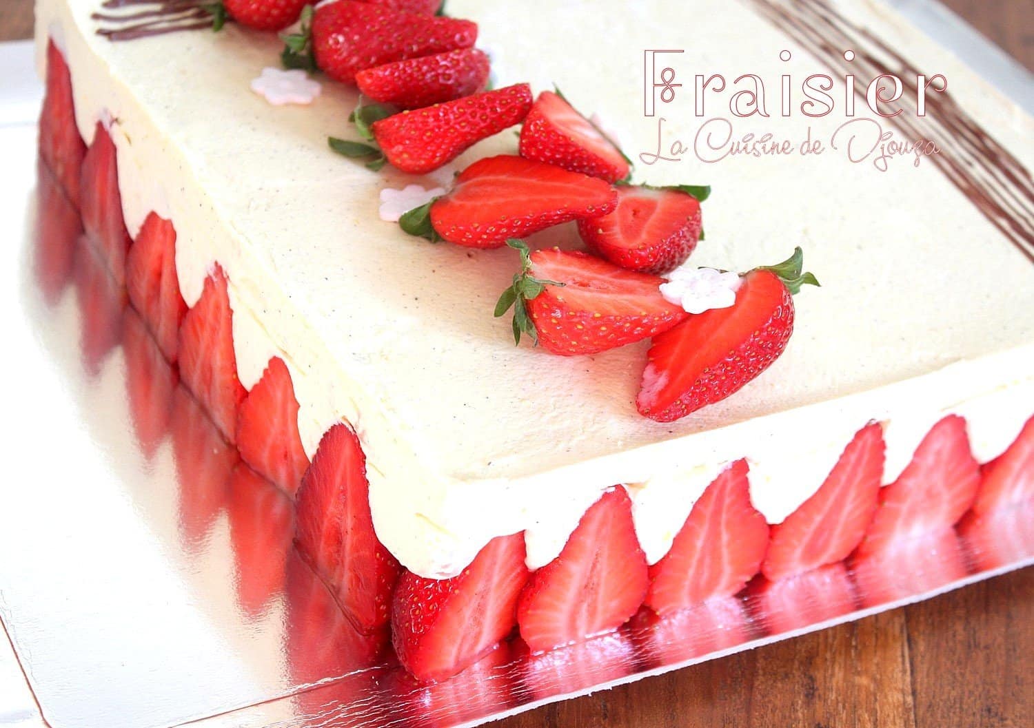 Recette fraisier à la crème mousseline