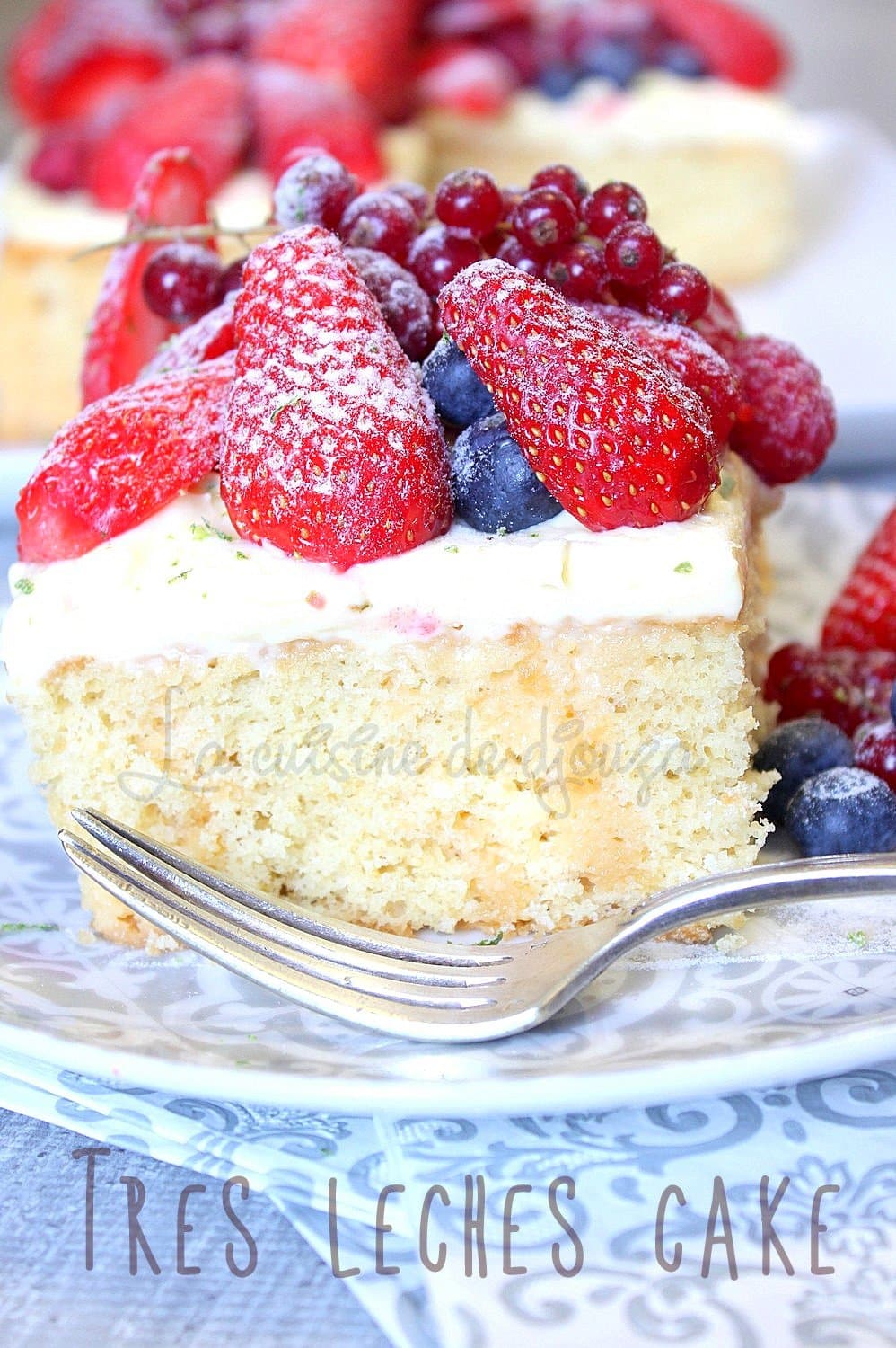 Gateau tres leche, génoise moelleuse aux 3 laits