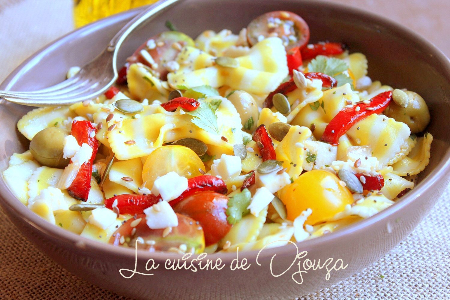 Salade de pates froide italienne