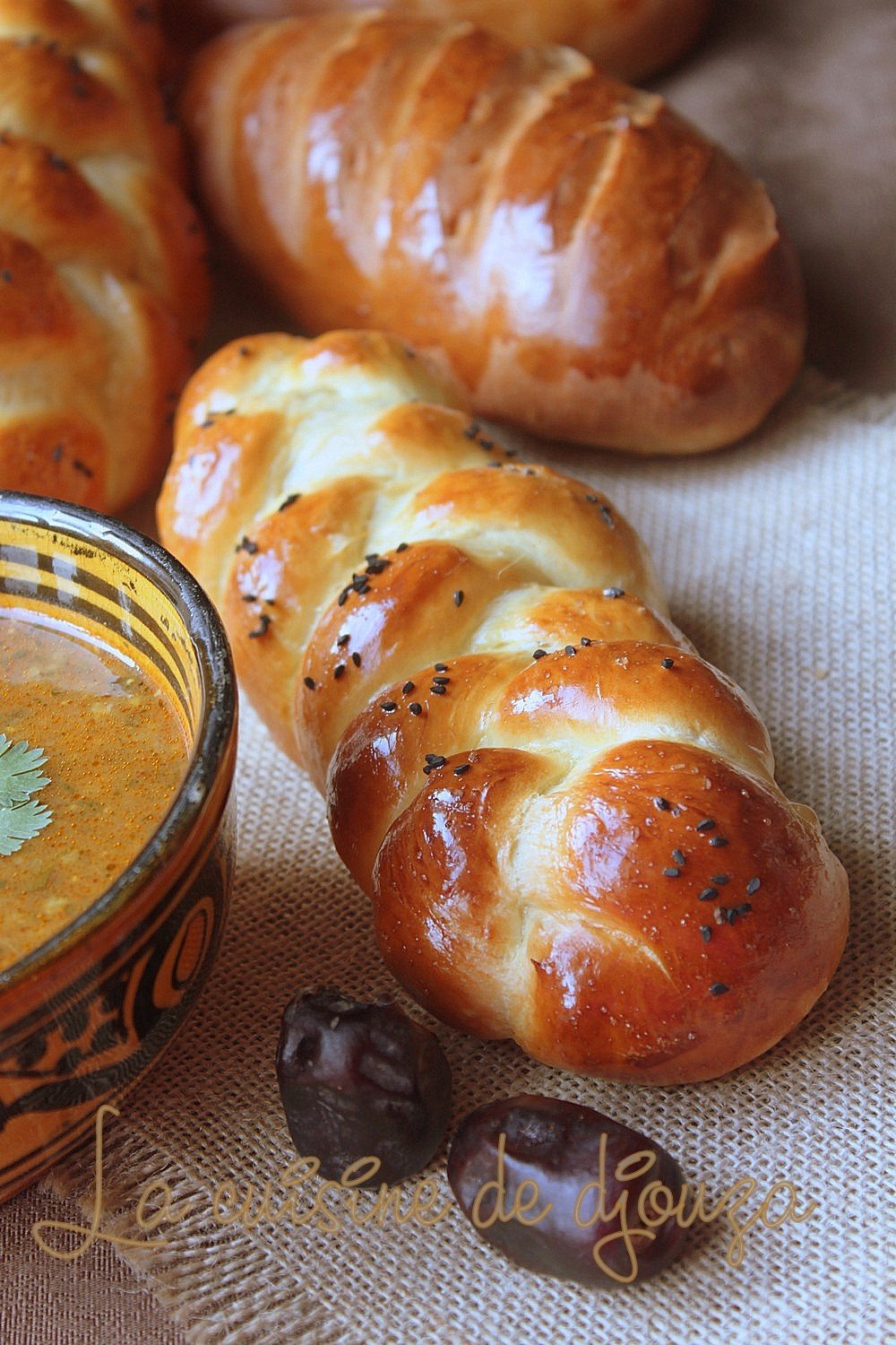 pain brioché salé au lait caillé (lben)