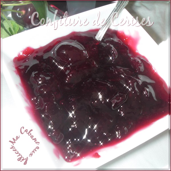 Confiture de cerises noires