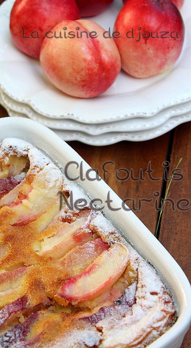 Clafoutis nectarine amandes facile