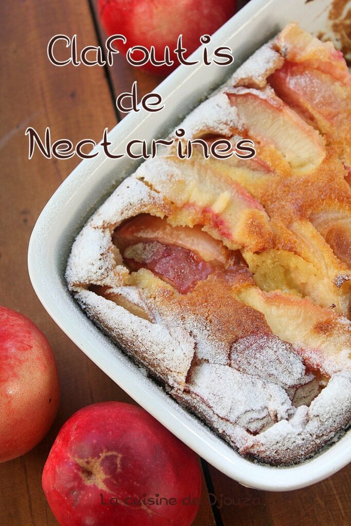 Recette clafoutis nectarines et amandes