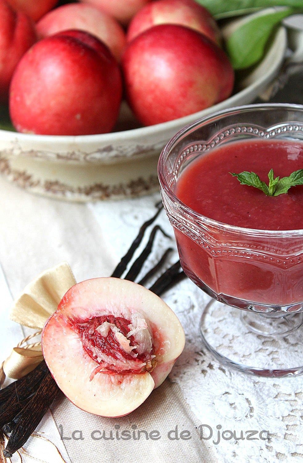 Recette compote de nectarines à la vanille