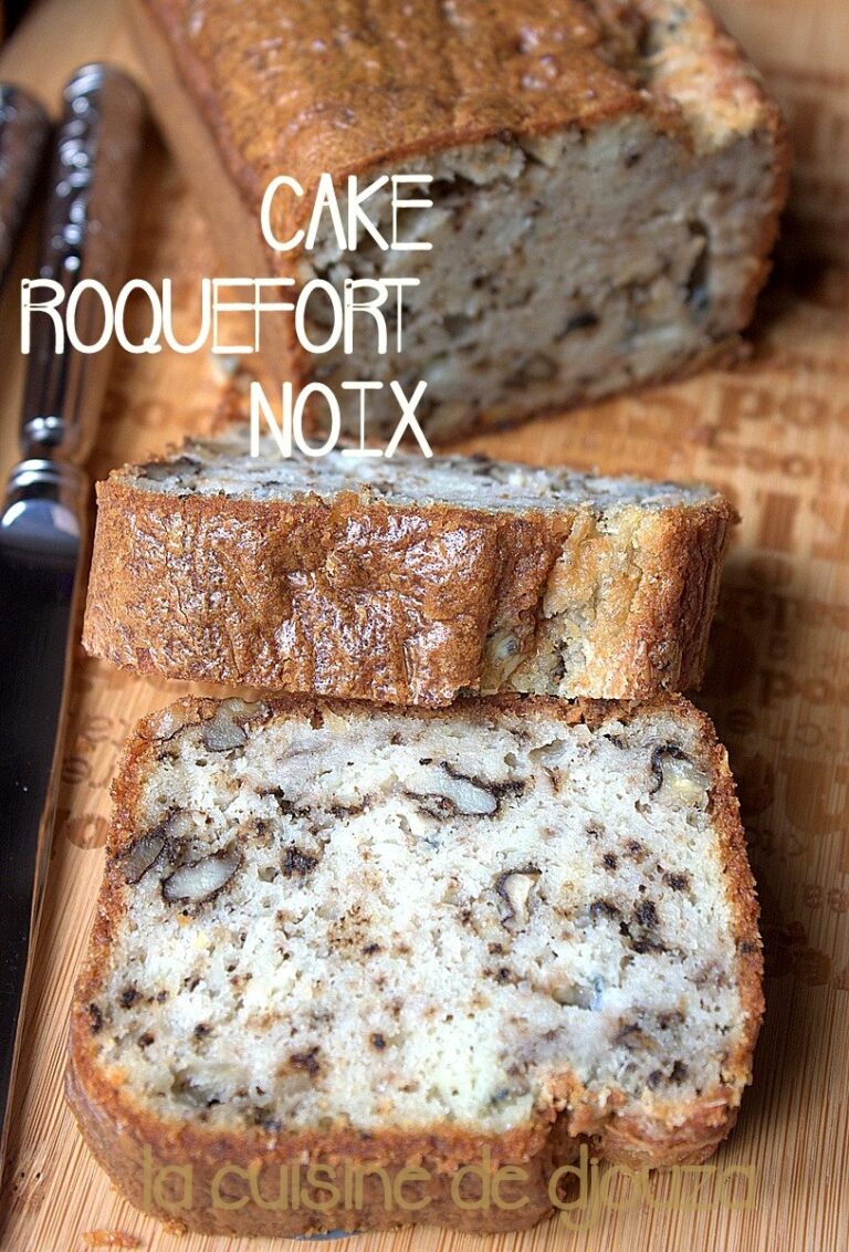 Cake salé roquefort noix