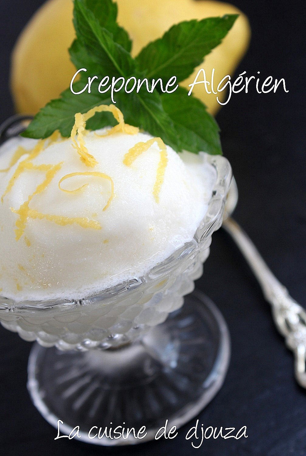 Créponné sorbet algérien au citron