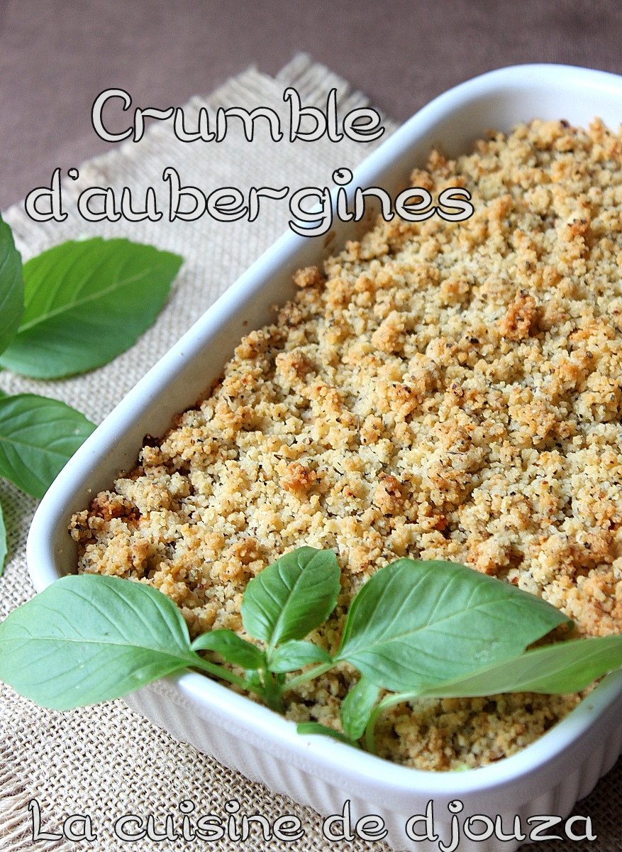 crumble aubergines tomates parmesan