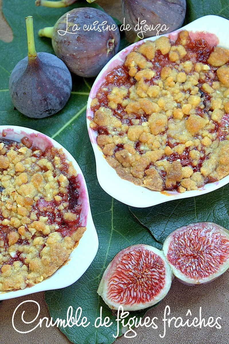 Crumble de figues fraîches 