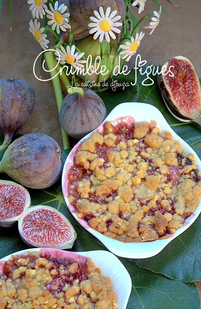 Crumble de figues fraîches 