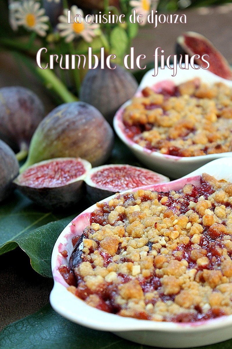 Crumble figues fraiches spéculoos