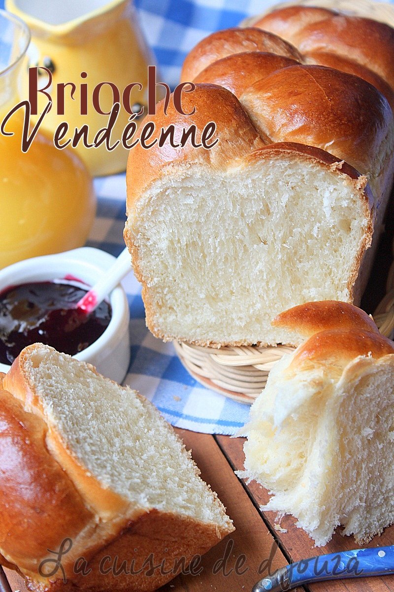 Brioche moelleuse de vendée