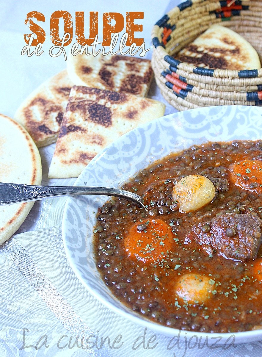 Soupe de lentilles recette algérienne