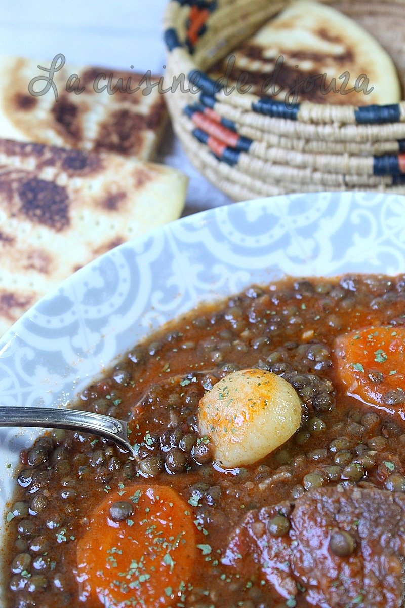 Soupe de lentilles recette algérienne