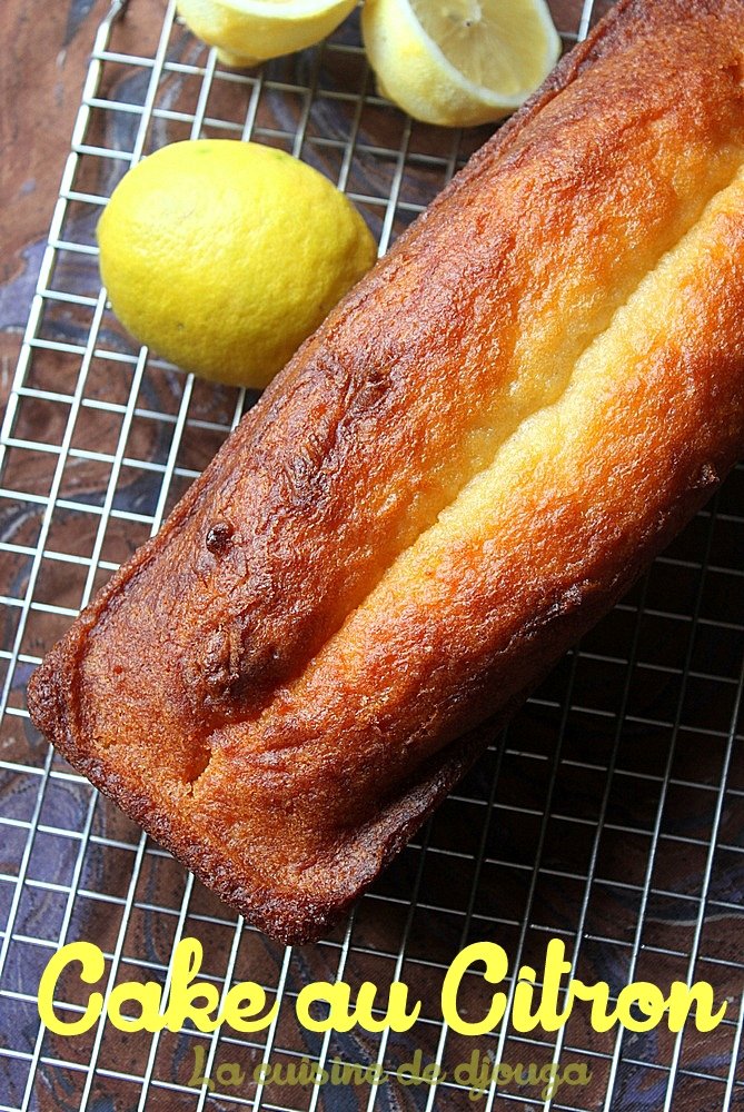 Cake au citron imbibé au sirop de citron