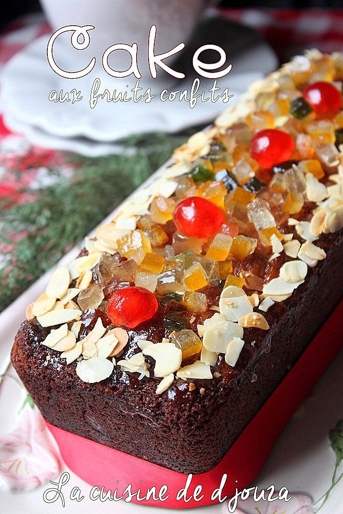 Cake moelleux aux fruits confits