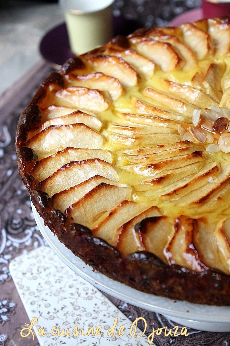 Gateau aux pomme et crème de flan