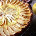 Gateau moelleux aux pommes et crème de flan