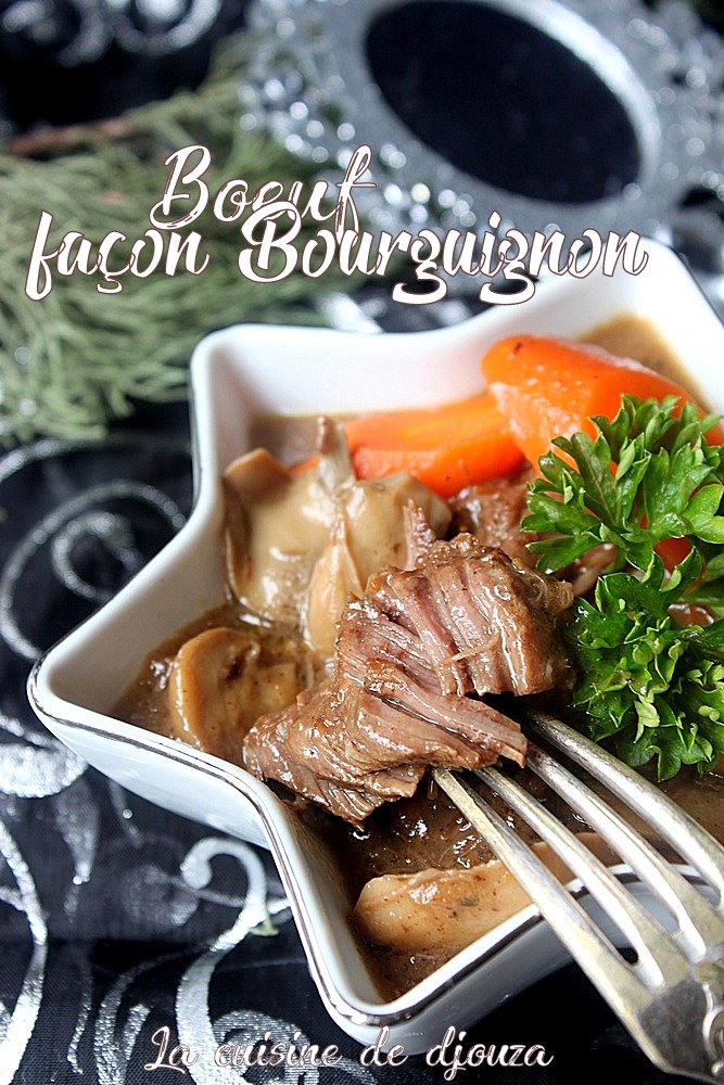 Recette de boeuf façon bœuf bourguignon